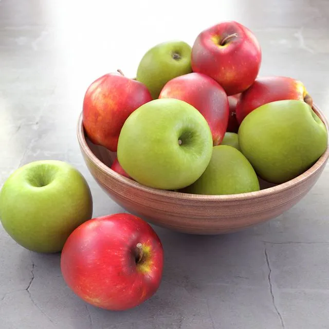 Mixed apples 3D Model