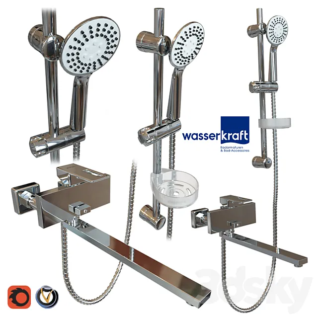 Mixer. Alme 1500 series (WasserKRAFT) 3D Model