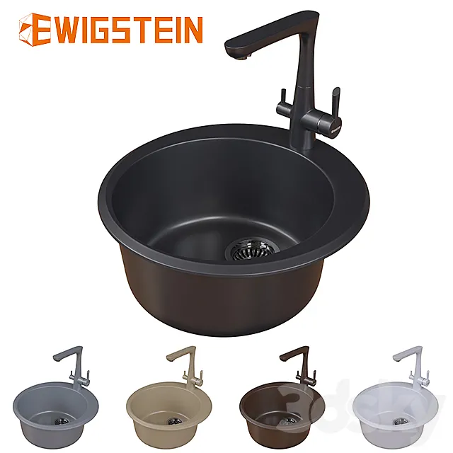 Mixer and sink EWIGSTEIN 3D Model Mixer and sink EWIGSTEIN 3D Model