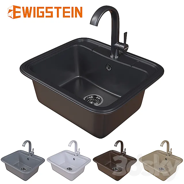 Mixer and sink EWIGSTEIN 3D Model Mixer and sink EWIGSTEIN 3D Model