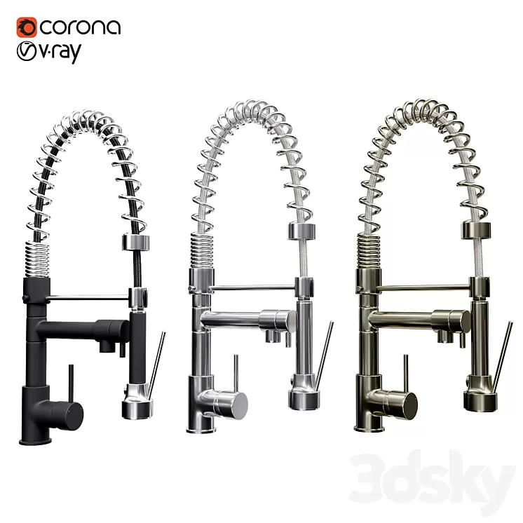 Mixer Cooke & Lewis Bilbrough ZA3240PB 3D Model