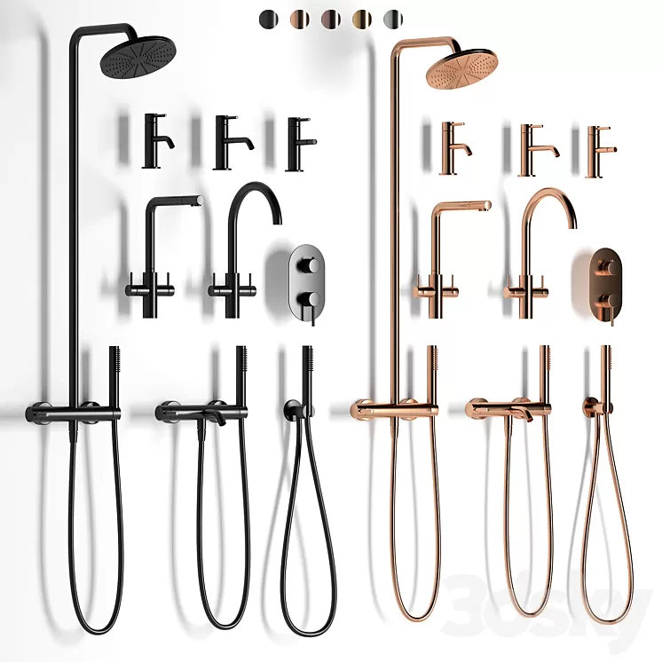 Mixer set ACQUERELLI set 3D Model