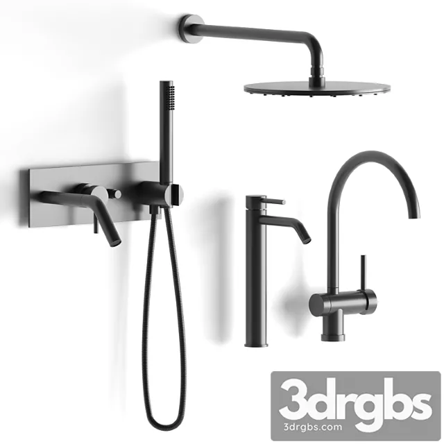 Mixer Set Paffoni Set 3D Model Download