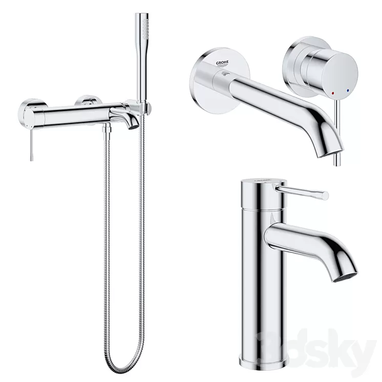 Mixer Taps Grohe Essence 02 3D Model Free Download