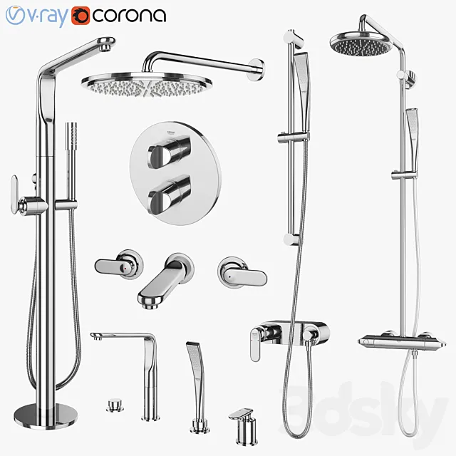 Mixers and showers GROHE | Veris set 69 3DModel