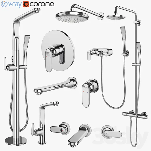 Mixers and showers GROHE | Veris set 70 3D Model