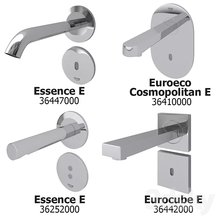 Mixers with infrared sensor Grohe SET 2 3D Model