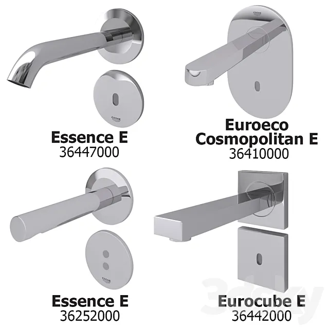 Mixers with infrared sensor Grohe SET 2 3DModel