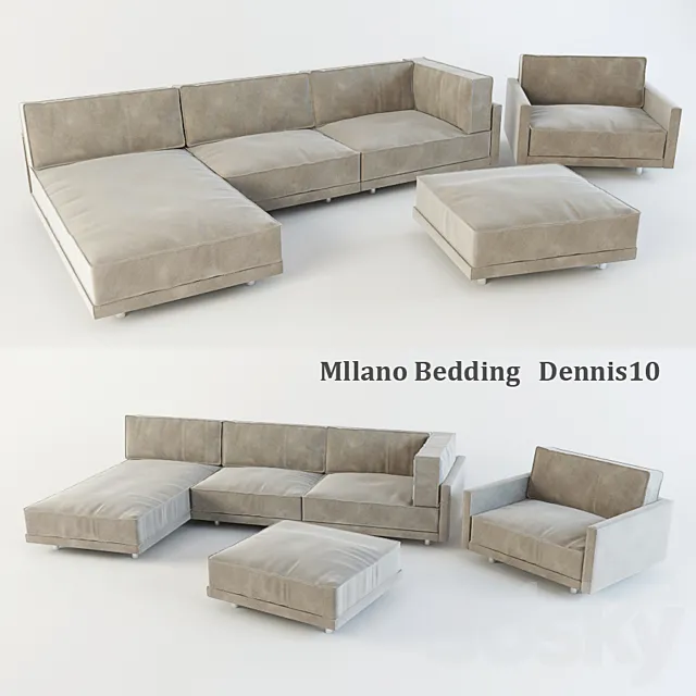 Mllano Bedding _ Dennis10 3D Model
