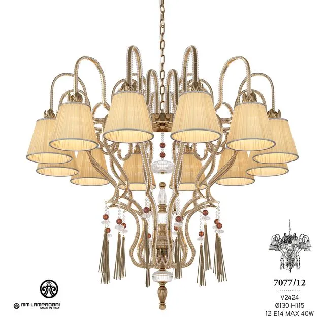 MM Lampadari 7077 12 3D Model MM Lampadari 7077 12 3D Model