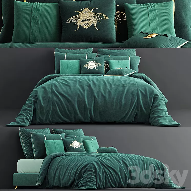 MM Linen Velvet Duvet Cover Set – Miss Lolo 3D Model