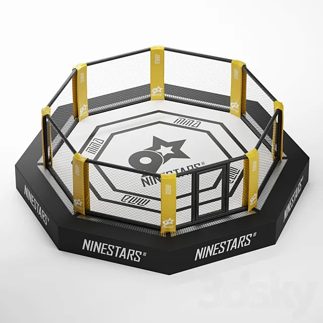MMA arena octagon 3D Model