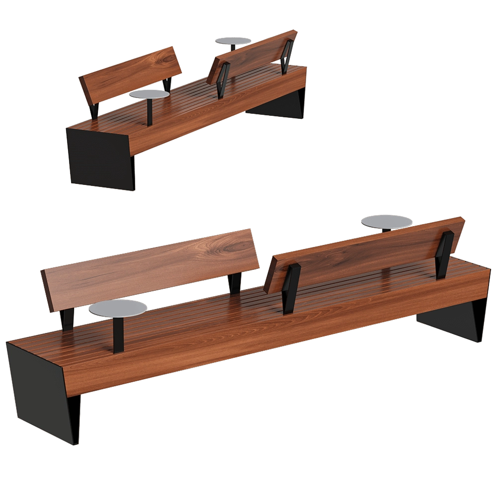 mmcité – Bench Blocq 3D Model
