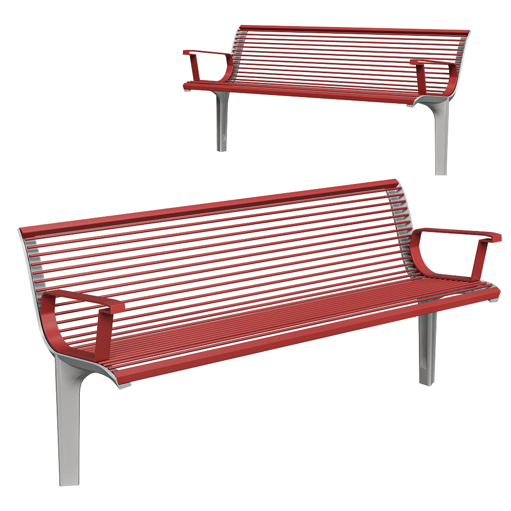 mmcité – Bench Emau Solo 3D Model
