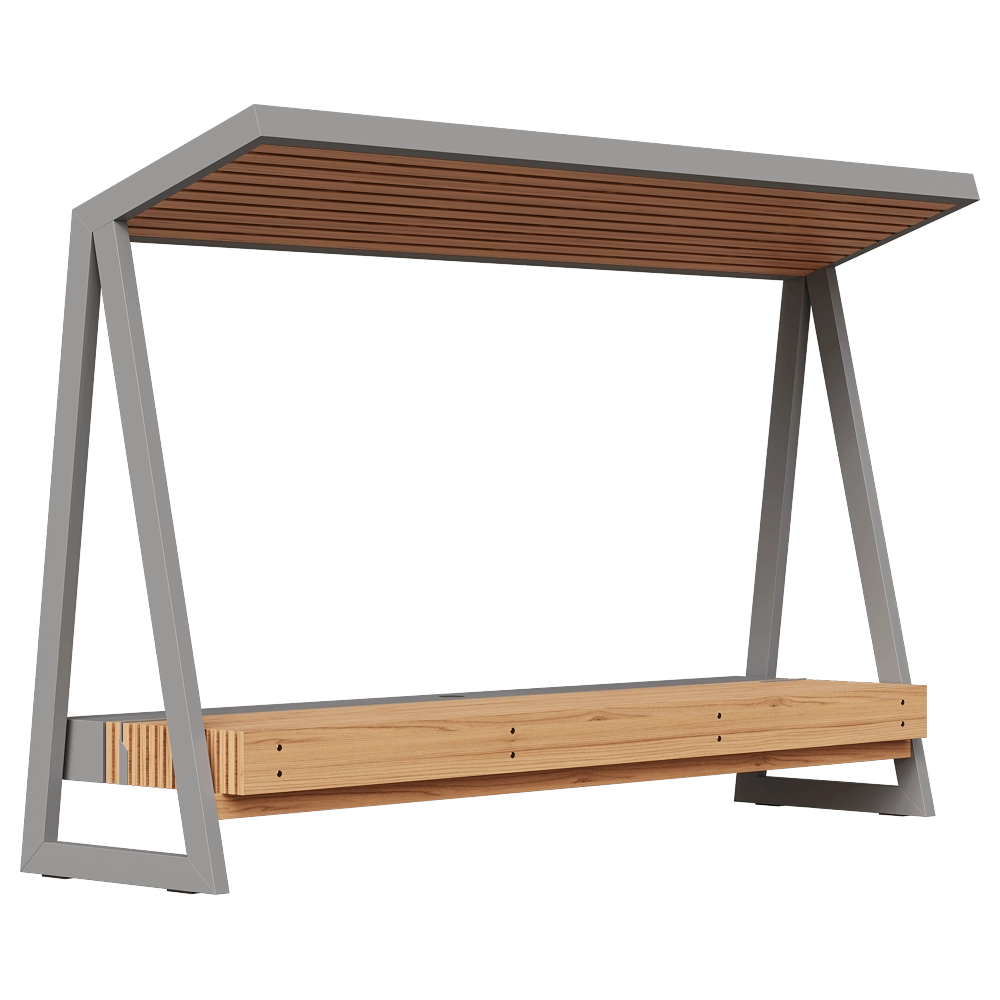 mmcité – Bench Solar Powered 3D Model