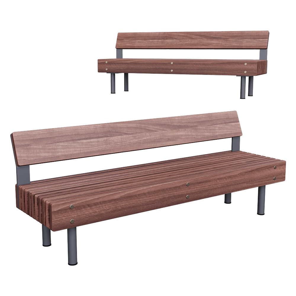 mmcité – Bench WOODY 3D Model