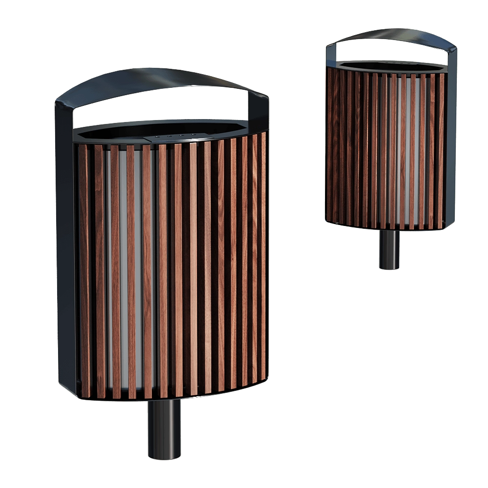 mmcité – Outdoor litter bins Lena 3D Model