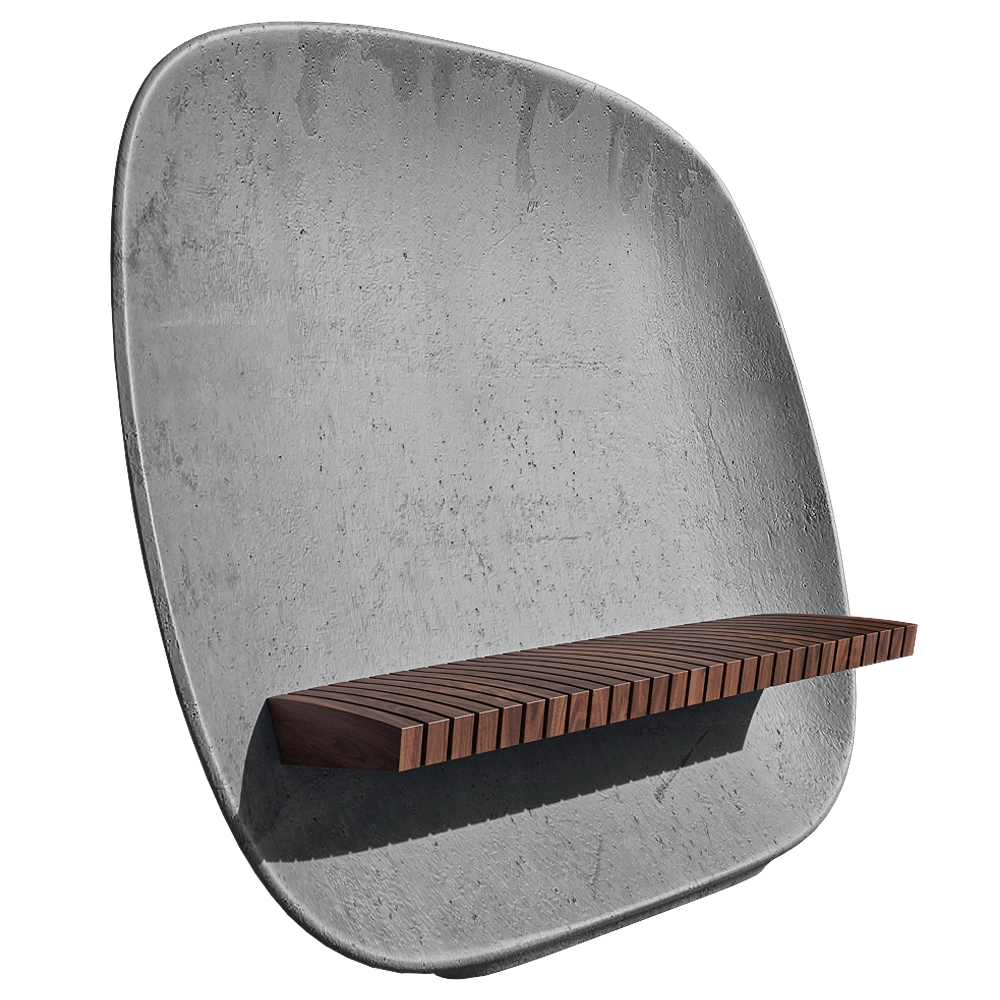 mmcité – Park bench Satellite 3D Model