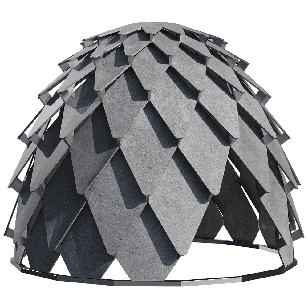 mmcité – Park gazebo Pinecone 3D Model