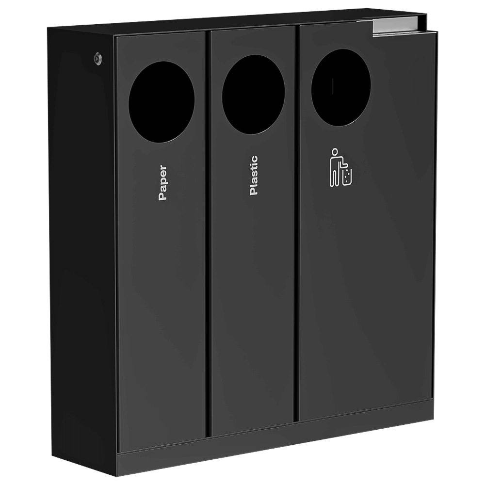 mmcité – Waste bin Crystal 3D Model