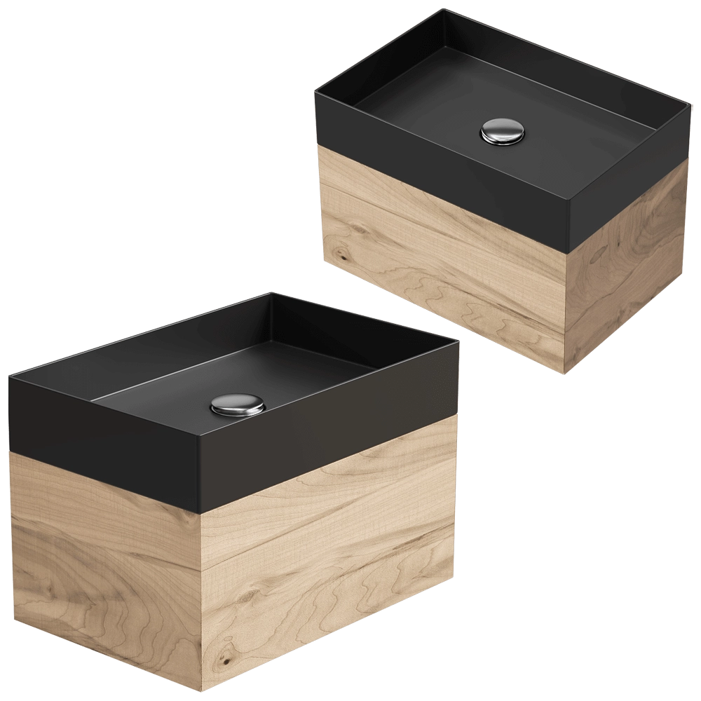 Moab80 – Cabinet with washbasin LES06 3D Model Moab80 – Cabinet with washbasin LES06 3D Model