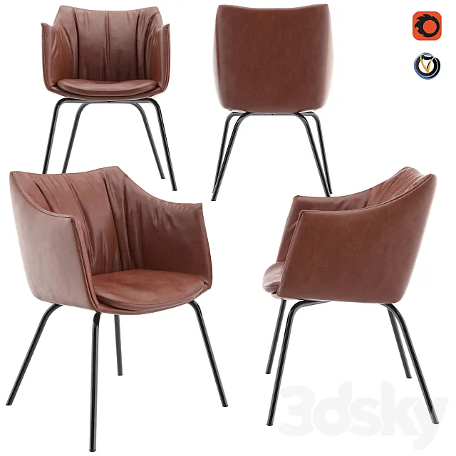 Mobeledom English Armchair 3D Model