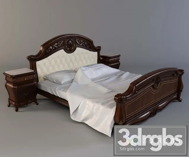 Mobil Ducale Noce Bed 3D Model Download Mobil Ducale Noce Bed 3D Model Download