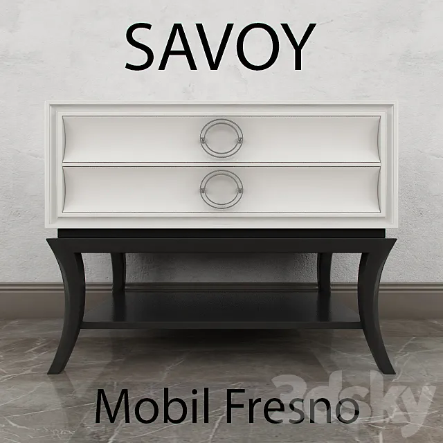 Mobil Fresno_savoy_bollard 3DModel