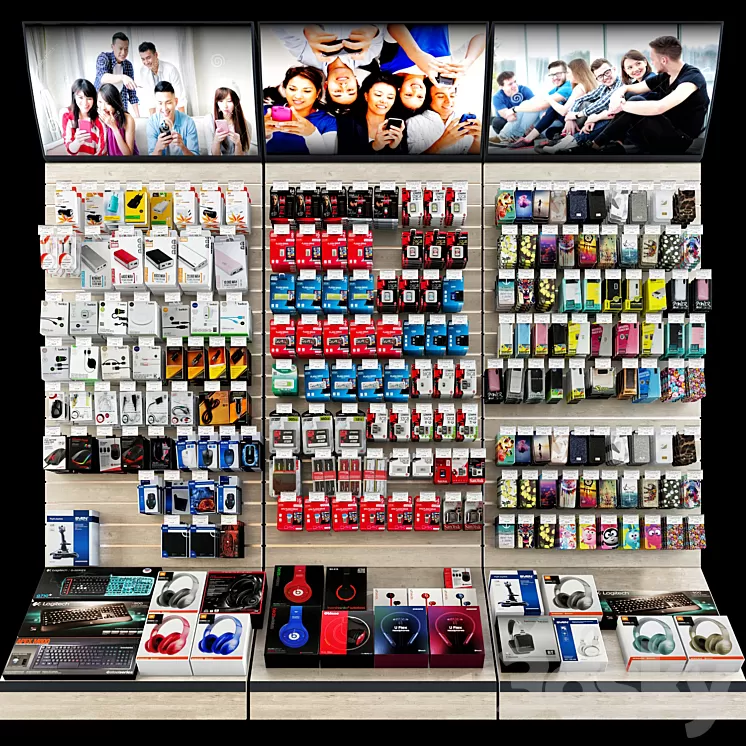 Mobile Phone Shop 3D Model