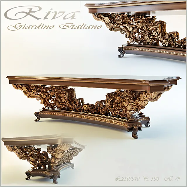 Mobili D’arte-Riva-Doux “Emozione” (Giardino Italiano) 3D Model