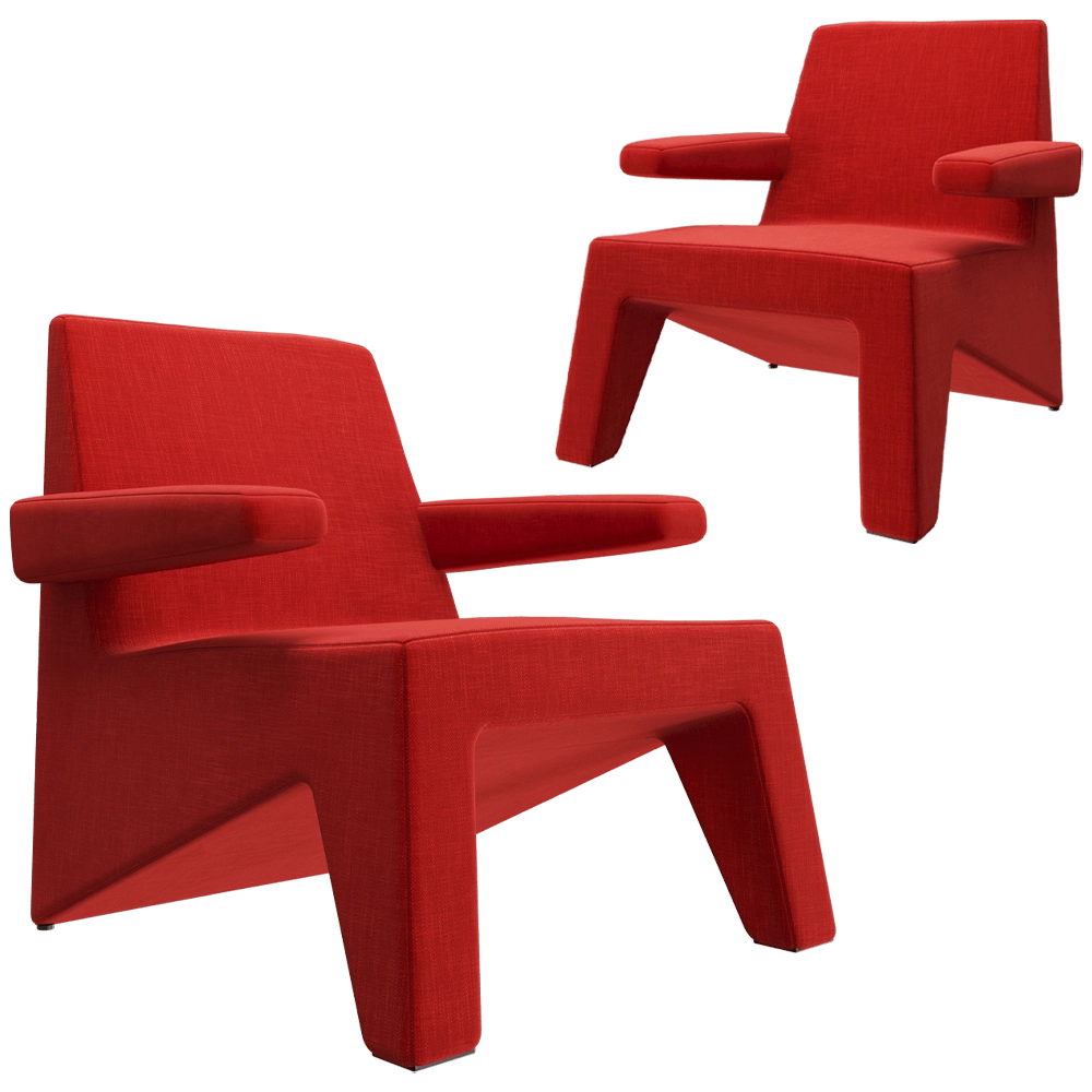 Moca – Armchair Cubic 3D Model Moca – Armchair Cubic 3D Model