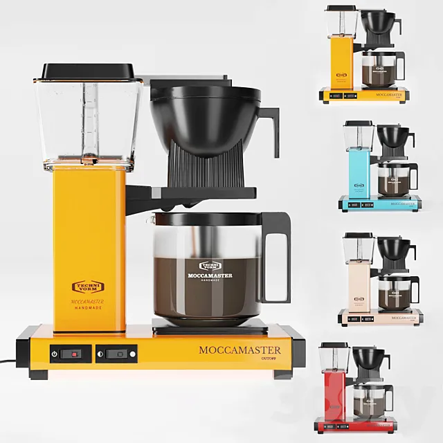 Moccamaster Coffee Makers 3D Model Moccamaster Coffee Makers 3D Model
