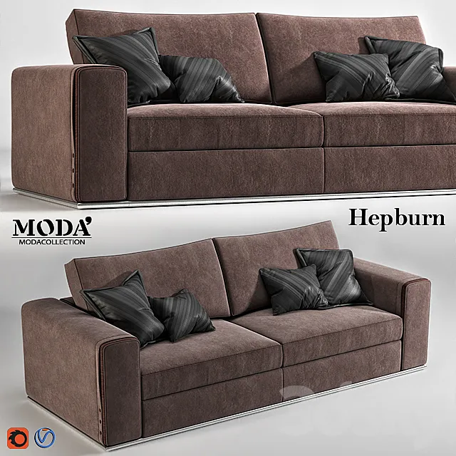 MODA Hepburn sofa 3DModel MODA Hepburn sofa 3DModel