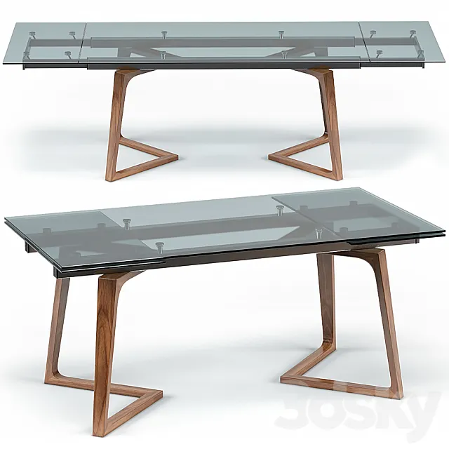 Modani Allister Extendable Dining Table 3DModel