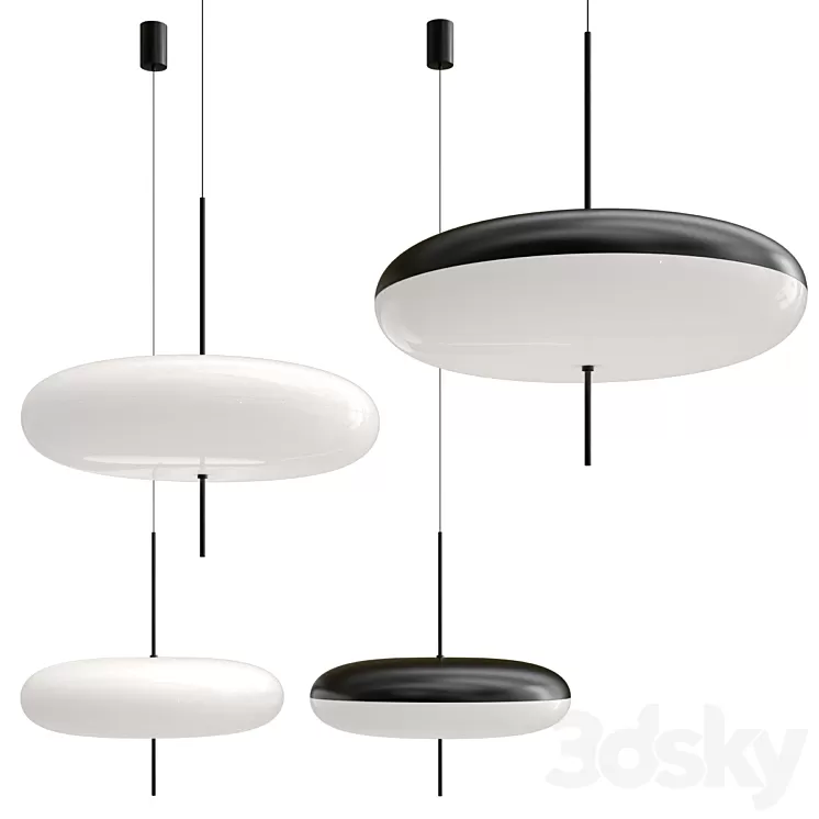 Model 2065 Lamp by SARFATTI 3D Model Free Download