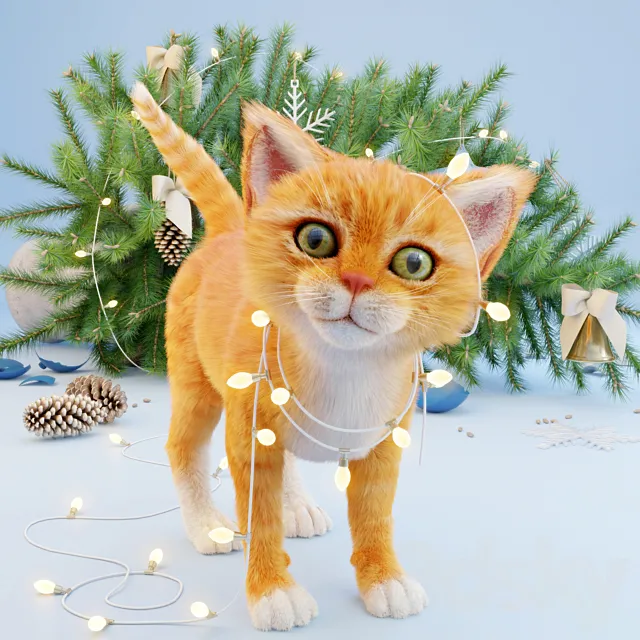 Model contest. “Mission somplete” or amateur garlands 3DModel