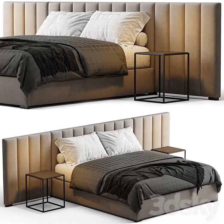 MODENA FABRIC VERTICAL EXTENDED BED 3D Model Free Download