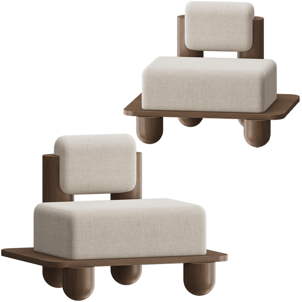 Modenature – Armchair Chai 3D Model