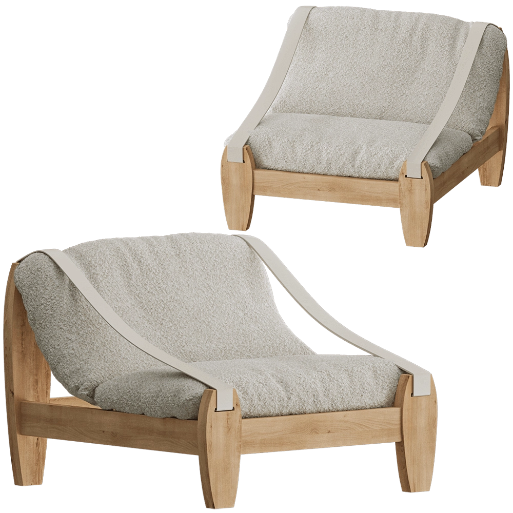 Modenature – Armchair CUTTLEBONE 3D Model