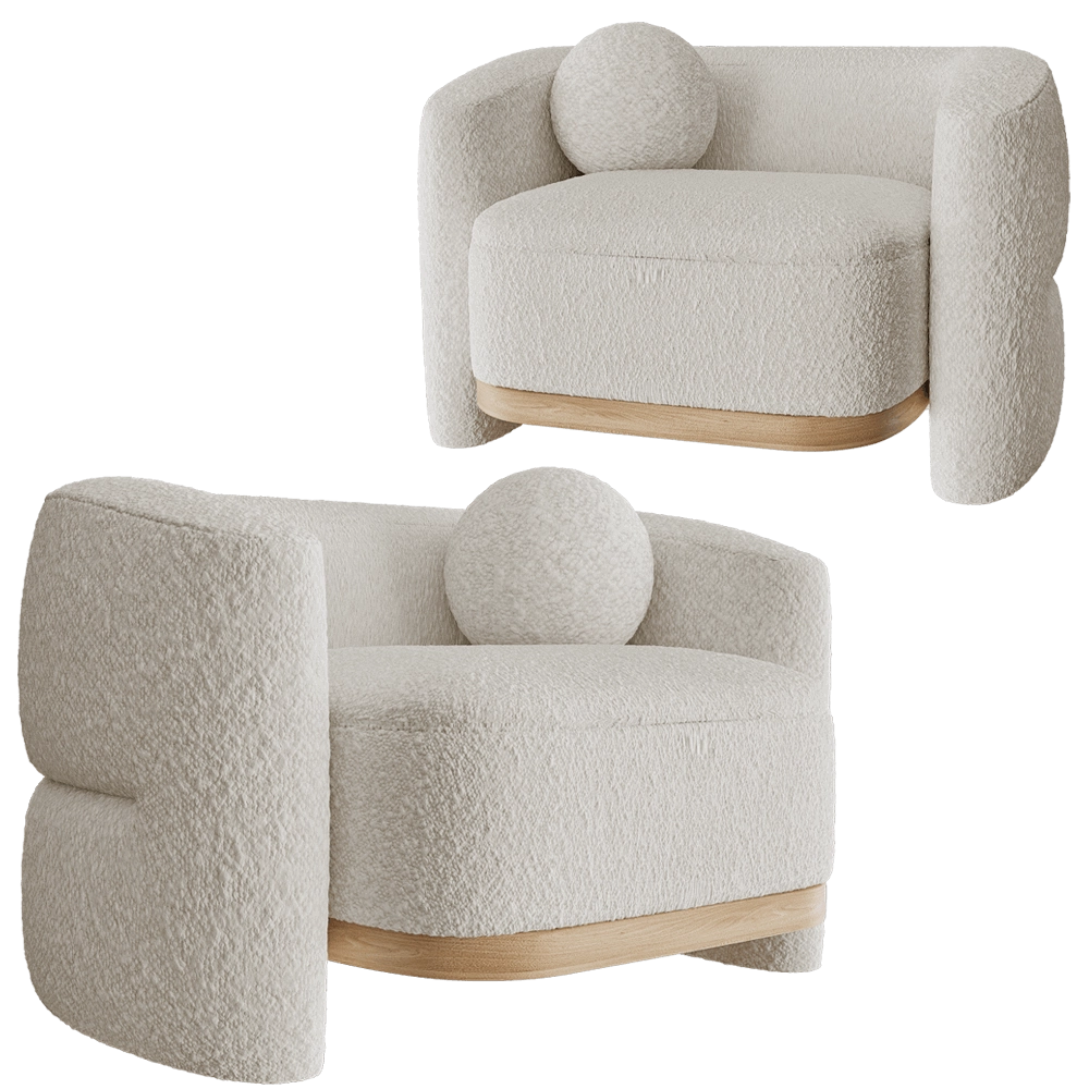 Modenature – Armchair ESME 3D Model Modenature – Armchair ESME 3D Model