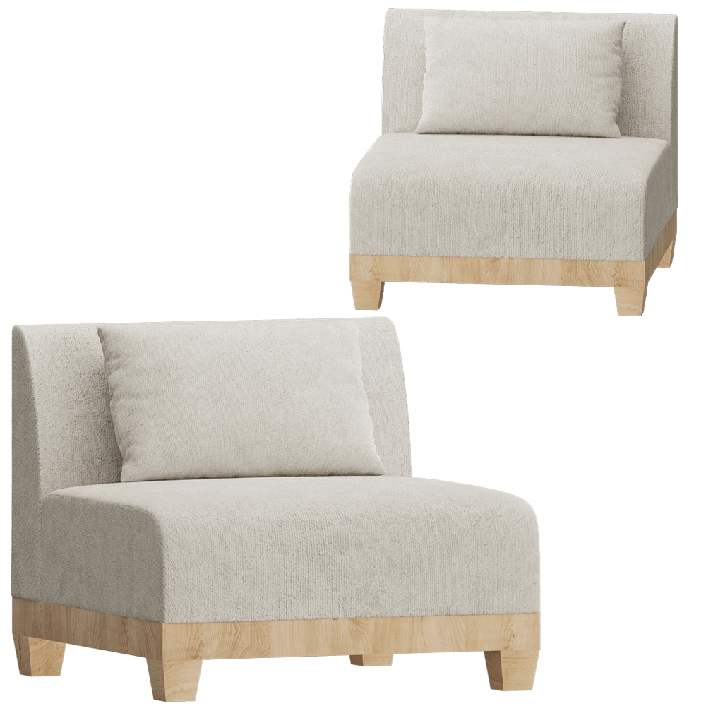 Modenature – Armchair Megeve lounge 3D Model