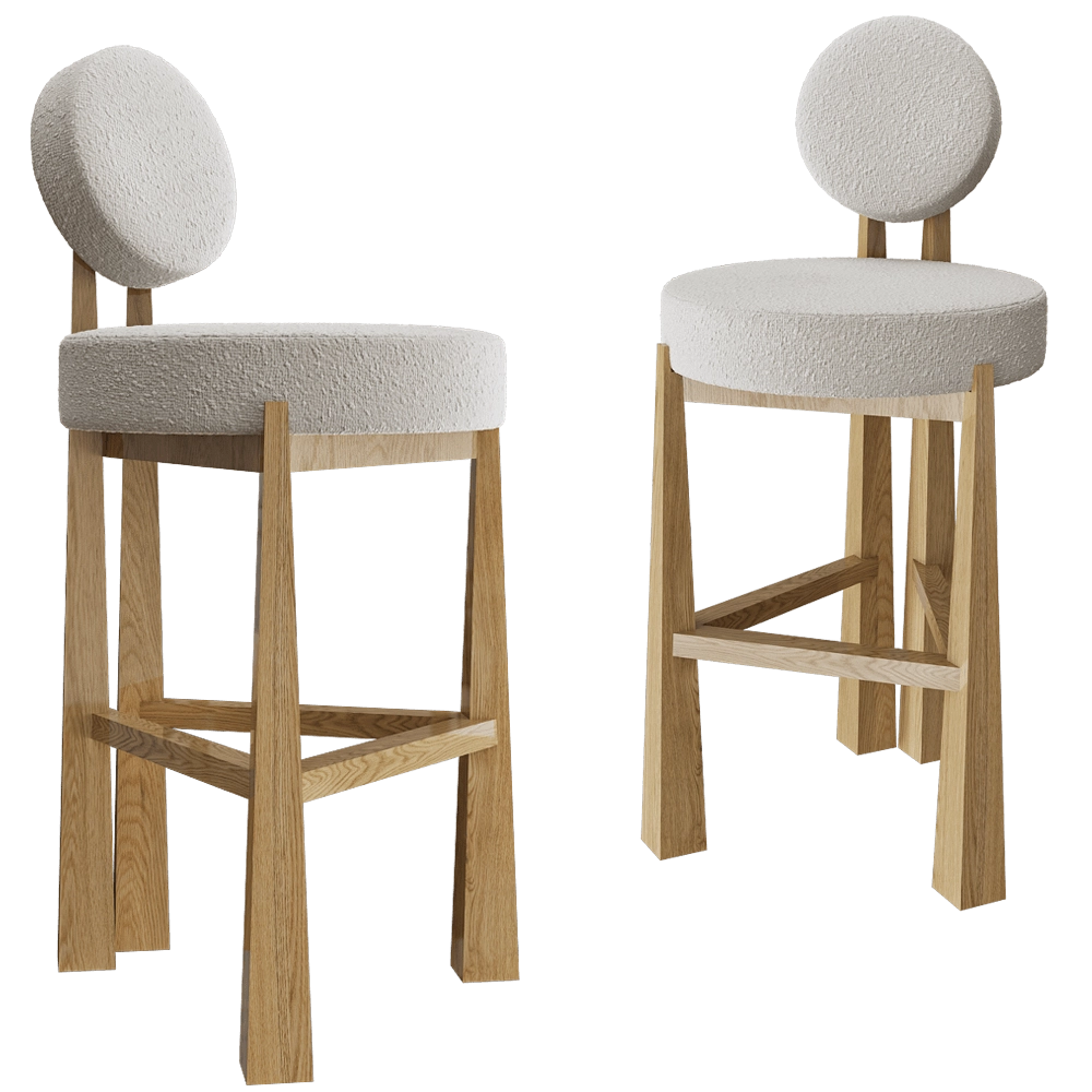 Modenature – Bar stool MASAI 3D Model Modenature – Bar stool MASAI 3D Model