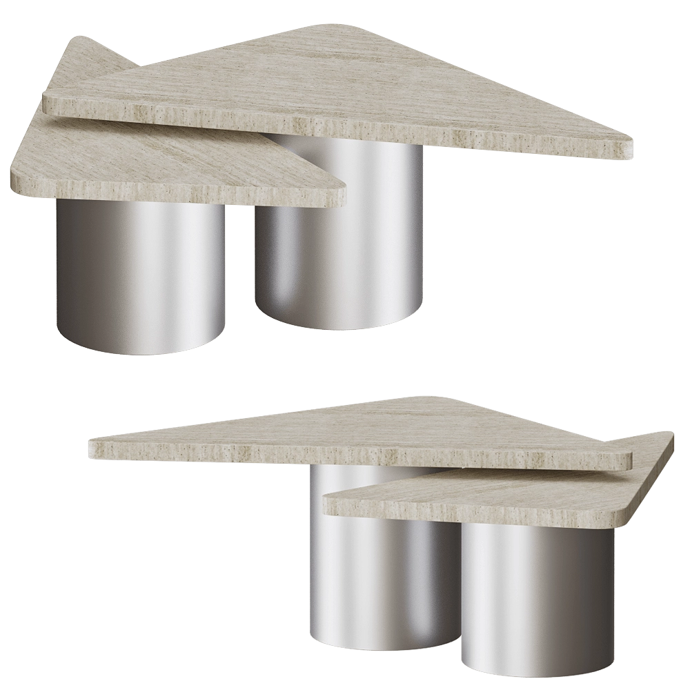 Modenature – Coffee table Twins 3D Model Modenature – Coffee table Twins 3D Model