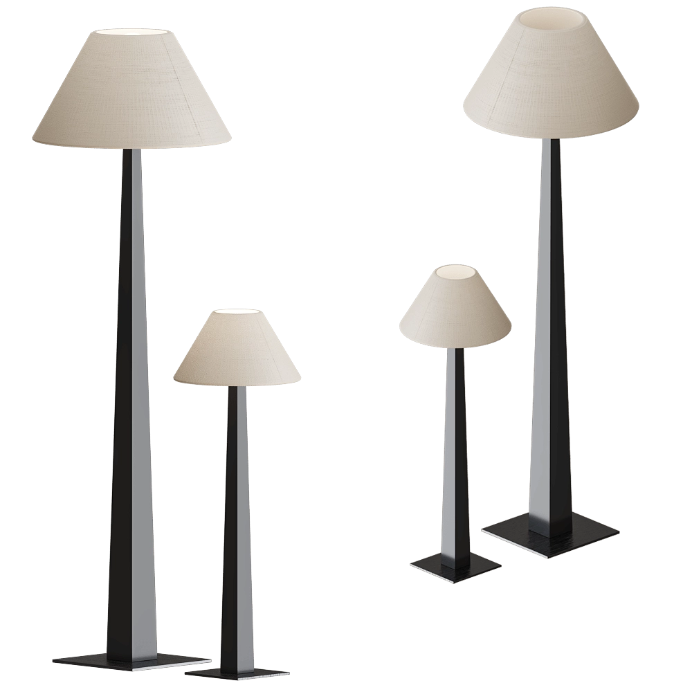 Modenature – Floor and table lamp Alba 3D Model