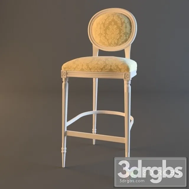 Modenese Gastone Barstool 3D Model Download Modenese Gastone Barstool 3D Model Download
