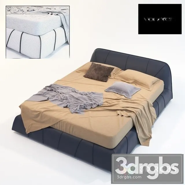Moderm Bed 2 3D Model Download Moderm Bed 2 3D Model Download