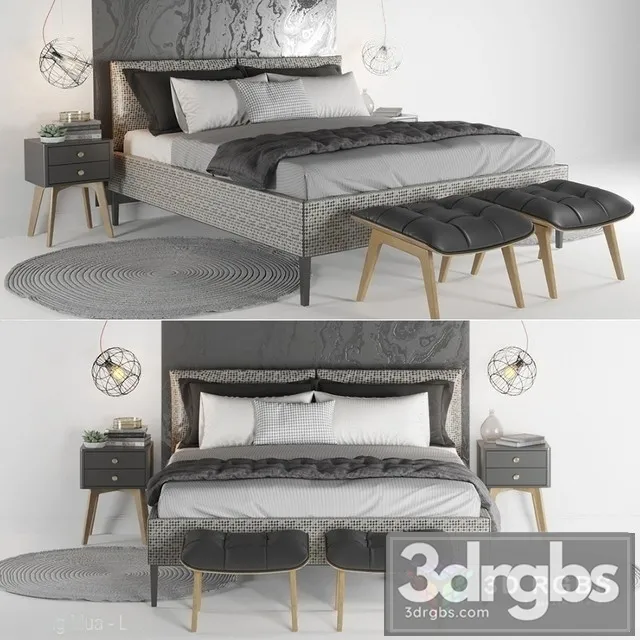 Moderm Bed 3 3D Model Download Moderm Bed 3 3D Model Download