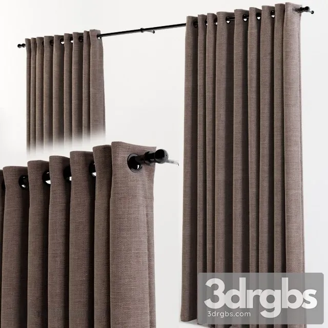 Moderm Curtain Minimlism 3D Model Download