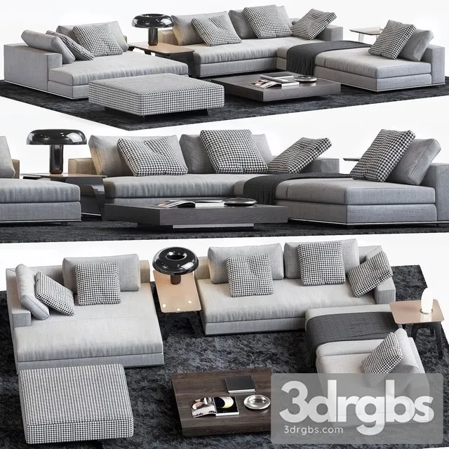 Moderm Fabric Sofa Set 3D Model Download Moderm Fabric Sofa Set 3D Model Download