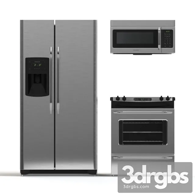 Moderm Kitchen Appliance Set 03 3D Model Download